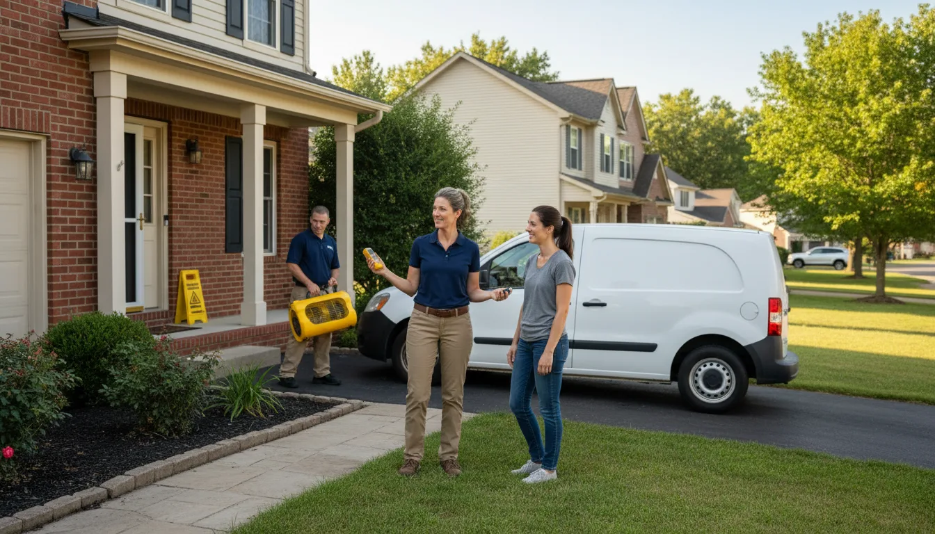 Residential water damage restoration in East Quogue, NY